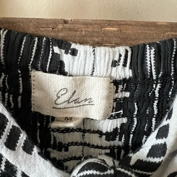 Elan Cutout Tie Front Maxi Cover-Up Sundress In Black/white Kenya Size
Medium - Picture 7 of 7